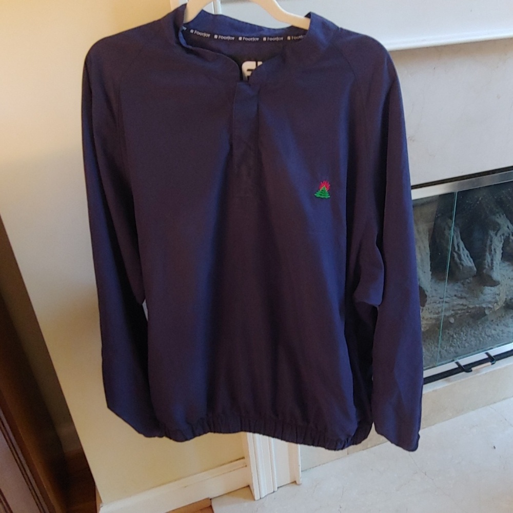Foot Joy Navy Golf Pullover Pine Tree Patch